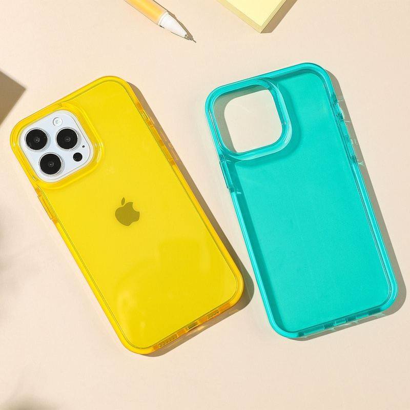 Colorful Transparent Shockproof Full Coverage iPhone Case