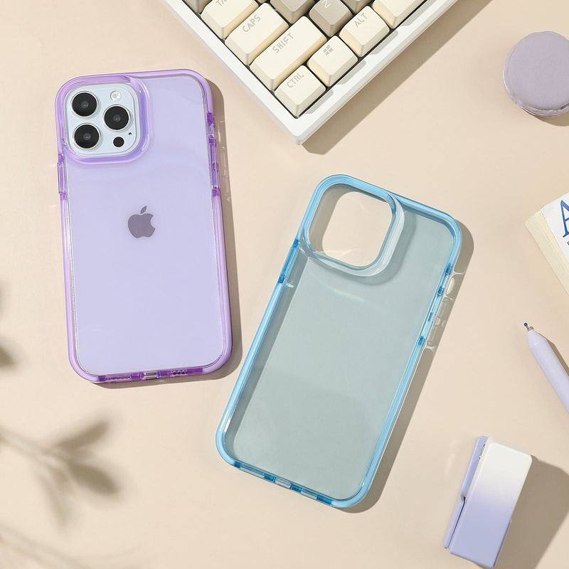 Colorful Transparent Shockproof Full Coverage iPhone Case