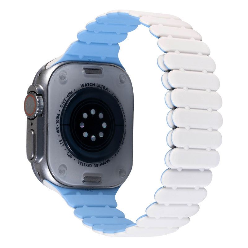 "Contrast Bamboo" Silicone Magnetic Band for Apple Watch