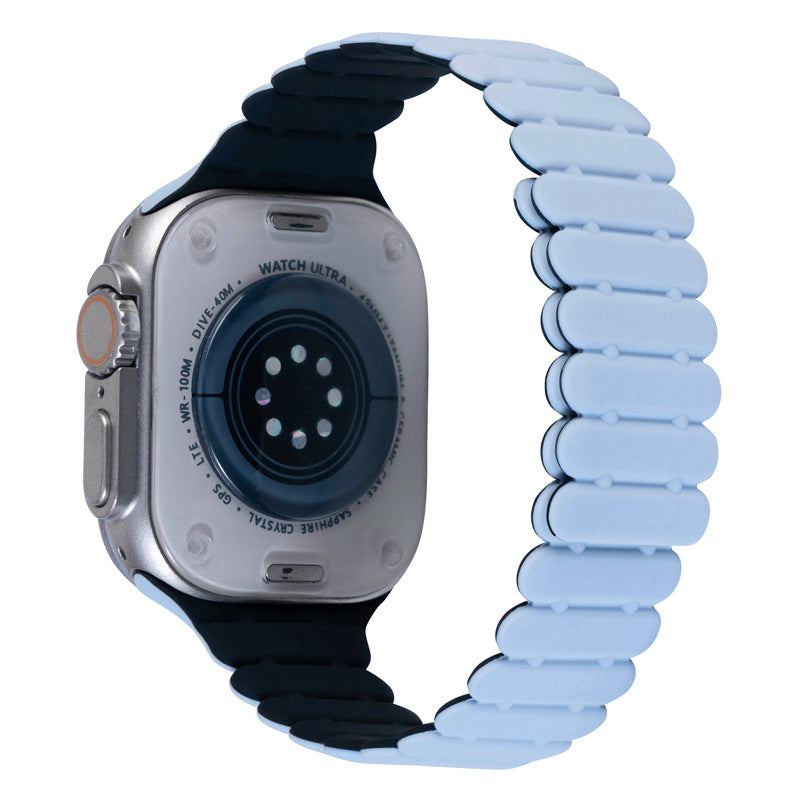 "Contrast Bamboo" Silicone Magnetic Band for Apple Watch