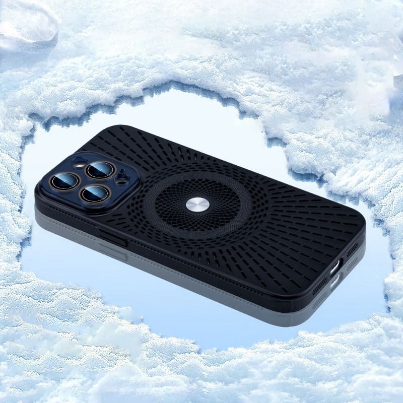 Cool Skeleton Magnetic Cooling Phone Case with Lens Film