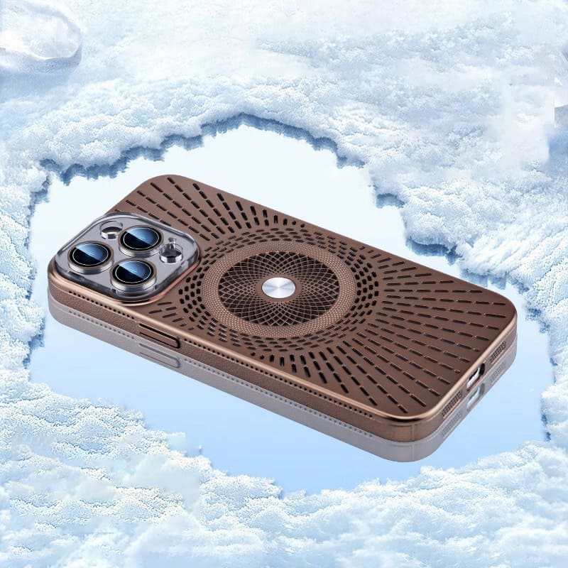 Cool Skeleton Magnetic Cooling Phone Case with Lens Film