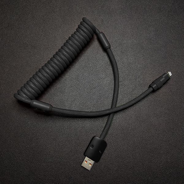 "Curly Chubby" New Spring Charge Cable