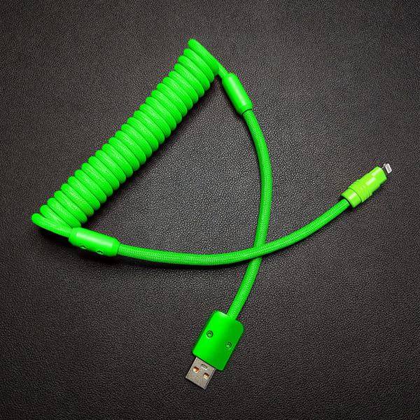 "Curly Chubby" New Spring Charge Cable