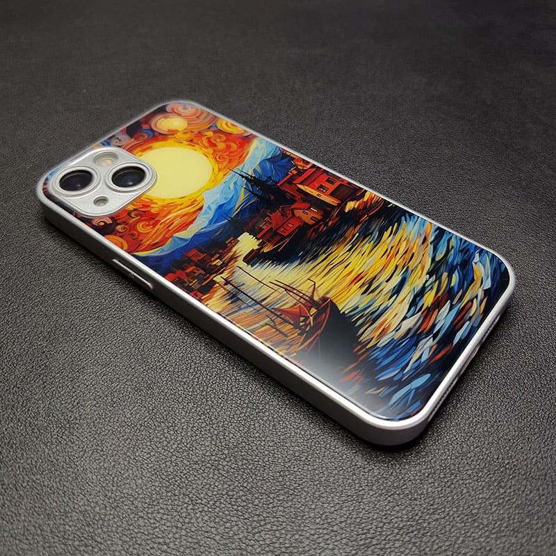 "DesertGoldRiderCase" Special Designed Glass Material iPhone Case