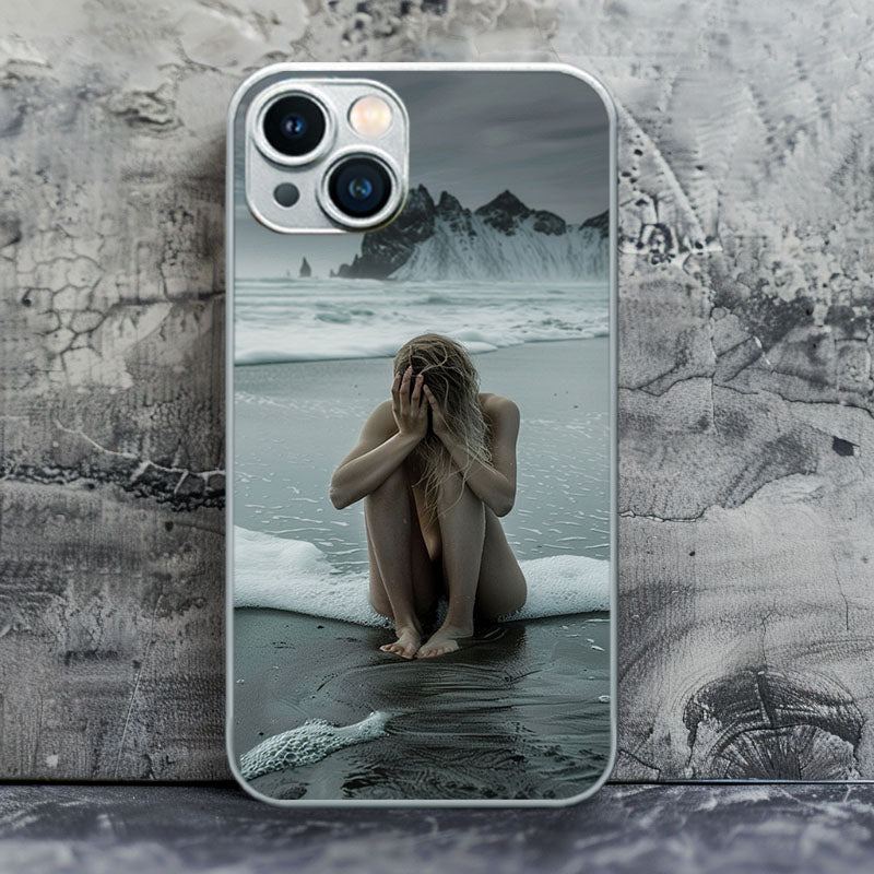 "DespairWaveEdge" Special Designed Glass Material iPhone Case