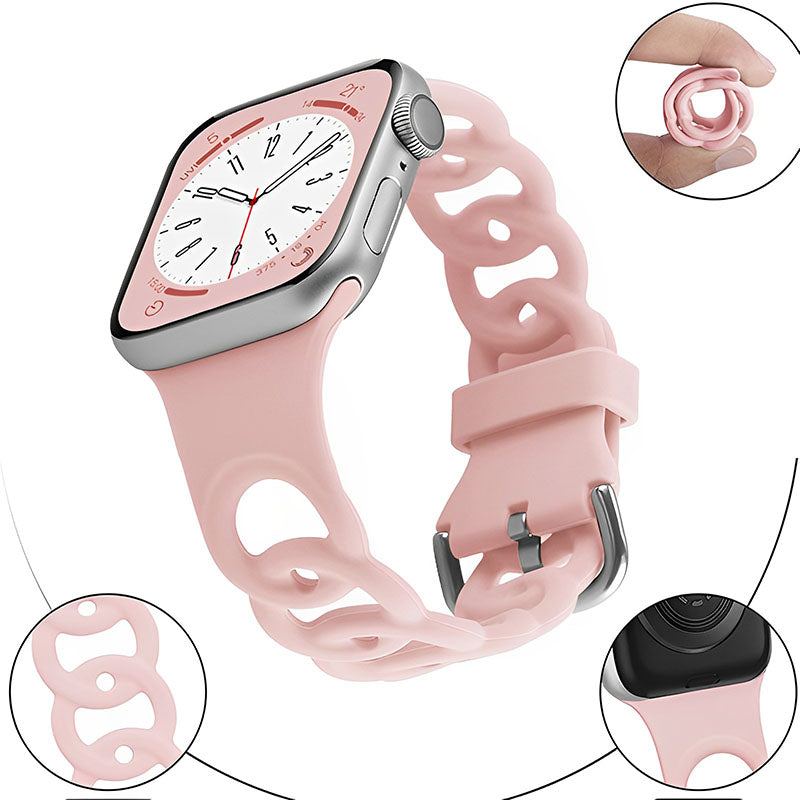 "Donut" Hollow Heat Dissipation Silicone Band For Apple Watch