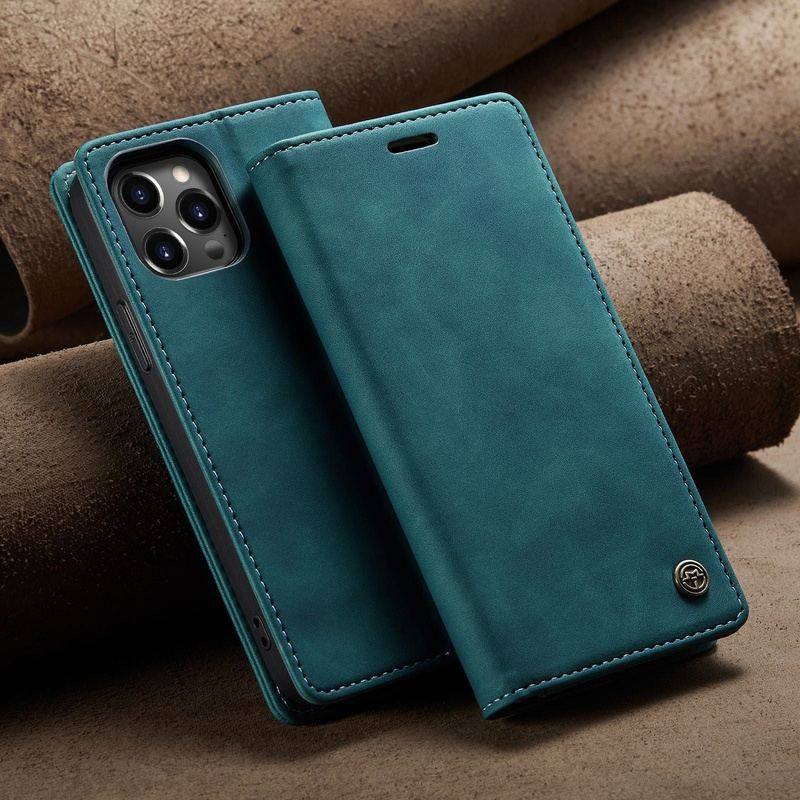 Flip Card Leather Protective iPhone Case