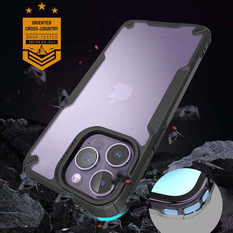 Foggy Matte Shockproof Defender Case for iPhone 16