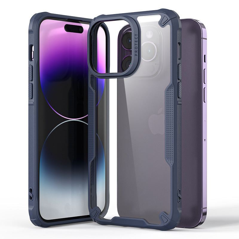 Glossy Transparent Shockproof Case for iPhone 16