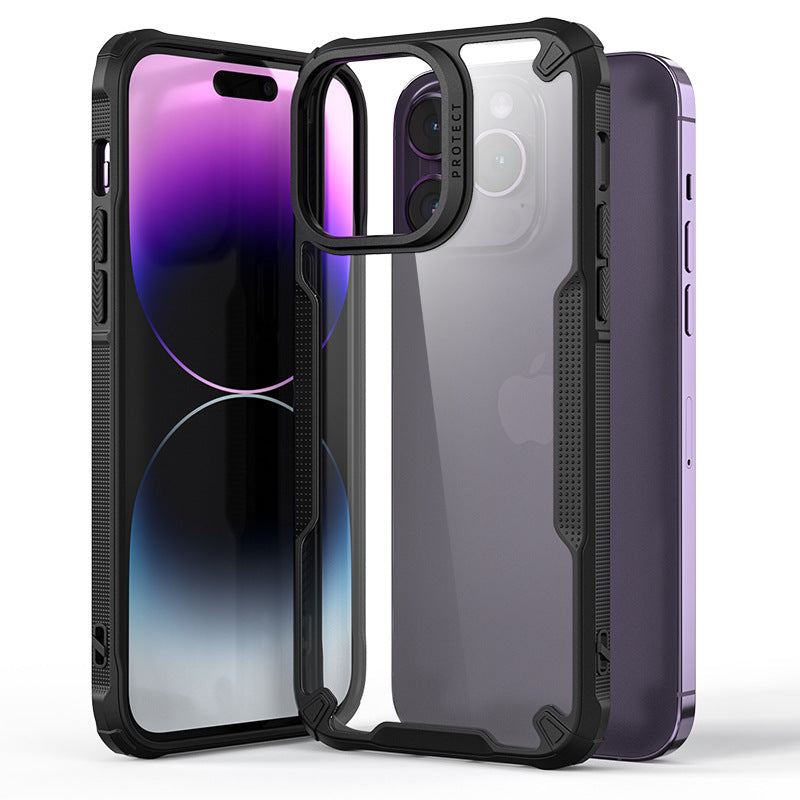 Glossy Transparent Shockproof Case for iPhone 16