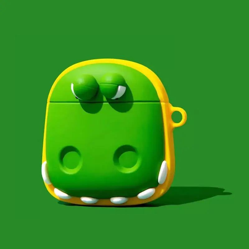 "Green Dinosaur" Creative Silicone AirPods Case