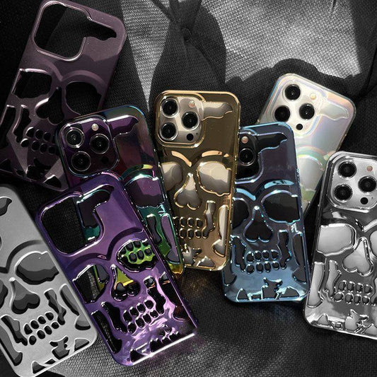 "Halloween & Dark Punk" Skull Colorful Heat Dissipation iPhone Case