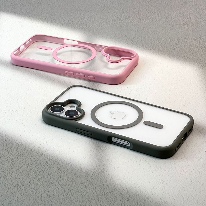 High-Transparency Magnetic Acrylic Phone Case for iPhone 16