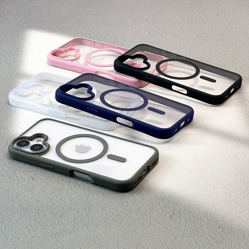 High-Transparency Magnetic Acrylic Phone Case for iPhone 16