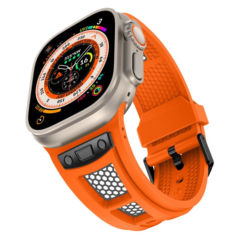 "Honeycomb Inspired Band" Breathable TPU Loop With Metal Buckle for Apple Watch