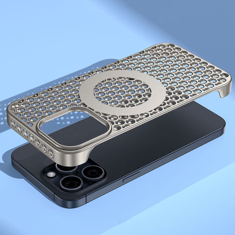 Honeycomb-Inspired Frameless Breathable Magnetic iPhone Case