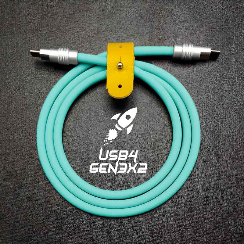 "HyperTransfer Chubby" USB3.2 Gen2×2 Cable & USB4 Gen3×2