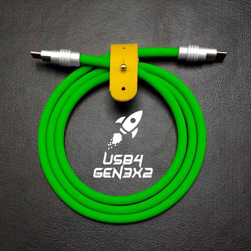 "HyperTransfer Chubby" USB3.2 Gen2×2 Cable & USB4 Gen3×2