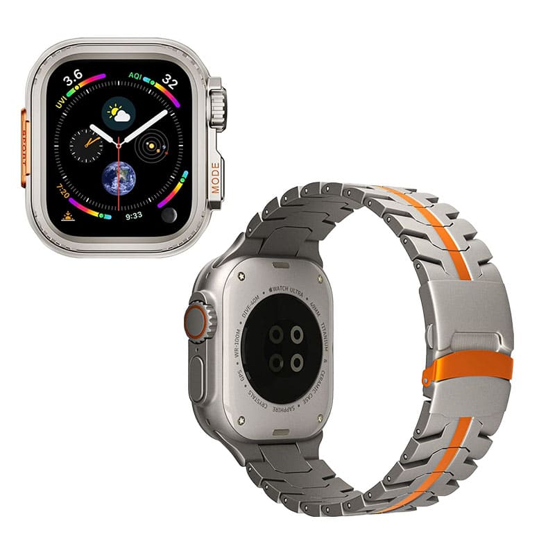 "Instant Ultra Transformation" One-Piece Alloy Bezel Case for Apple Watch