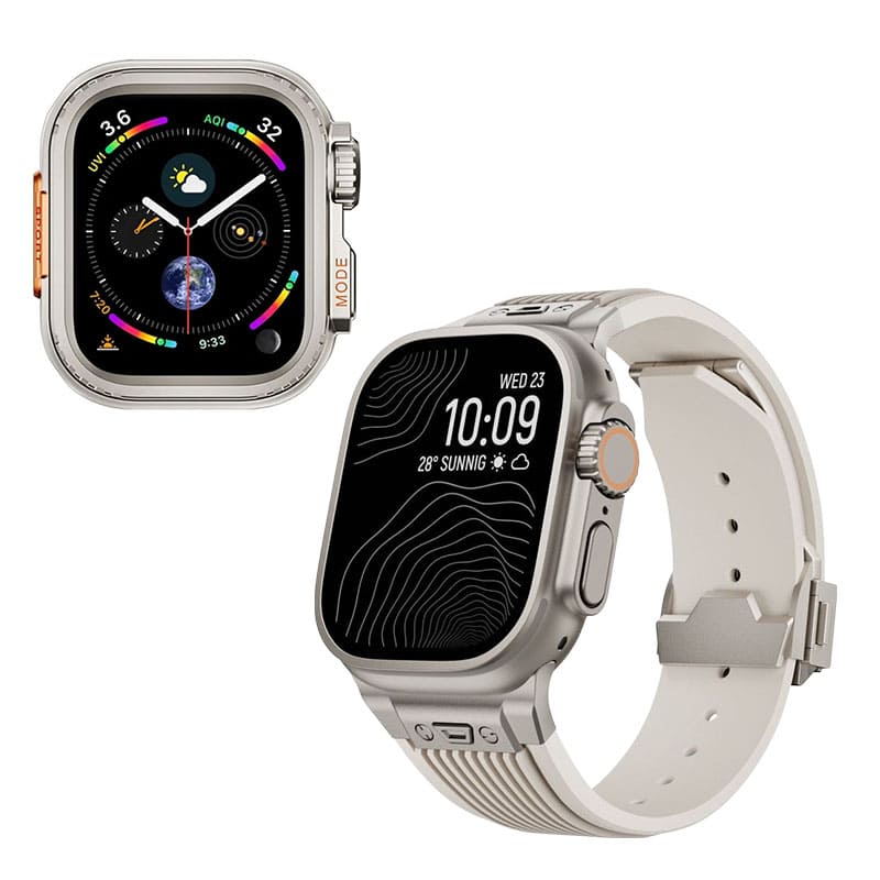 "Instant Ultra Transformation" One-Piece Alloy Bezel Case for Apple Watch