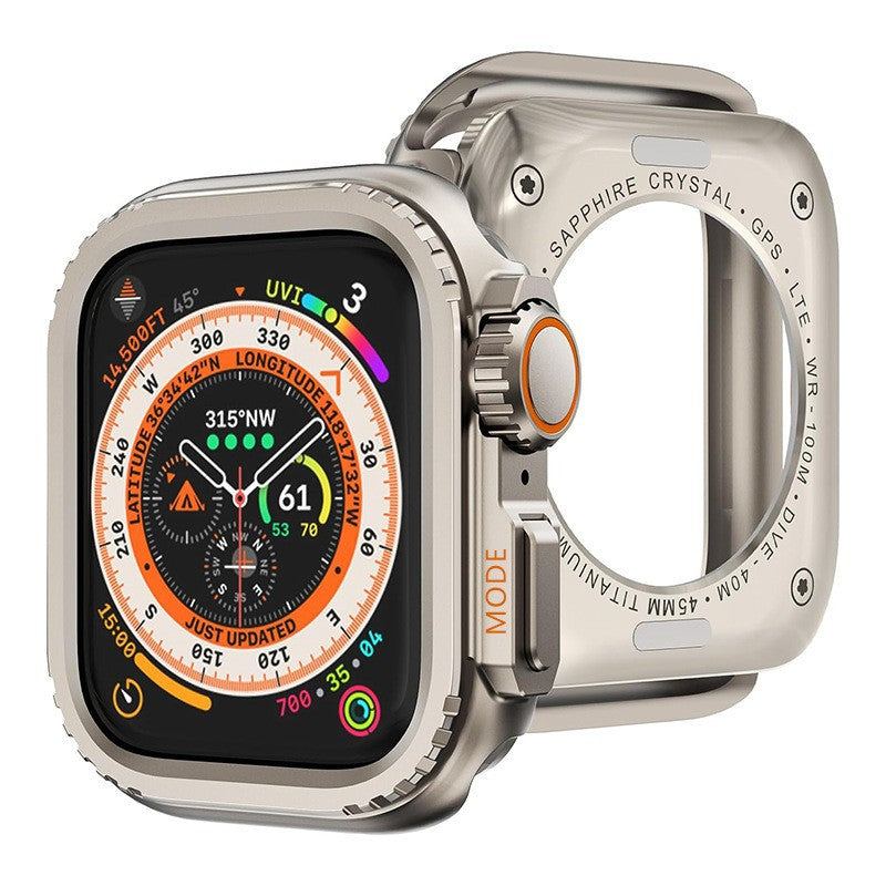 "Instant Ultra Transformation" One-Piece Alloy Bezel Case for Apple Watch