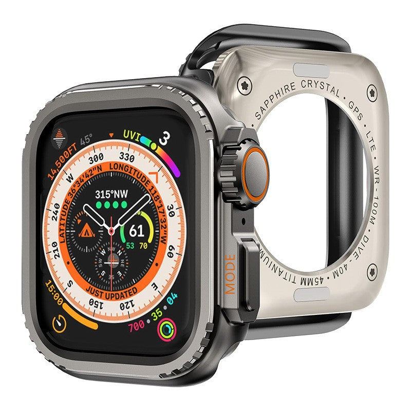 "Instant Ultra Transformation" One-Piece Alloy Bezel Case for Apple Watch