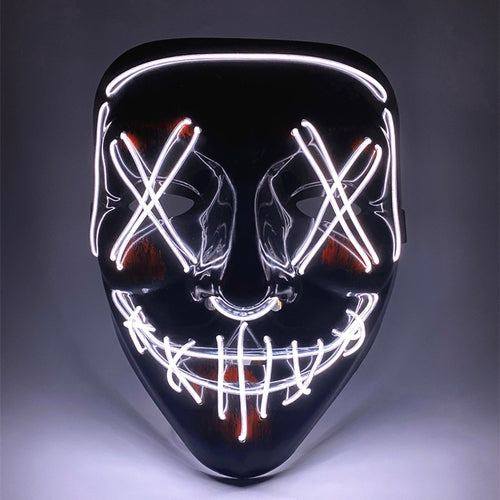 LED Light Mask - Get 50% OFF Mask Discount on Halloween-themed Purchases