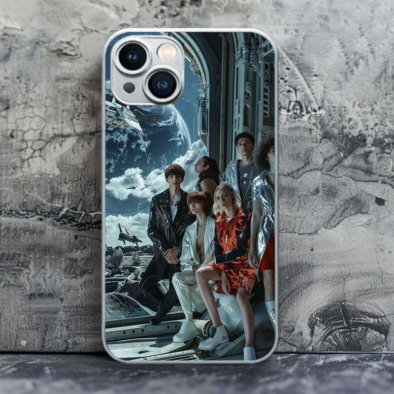 "LunarLabGuard" Special Designed Glass Material iPhone Case