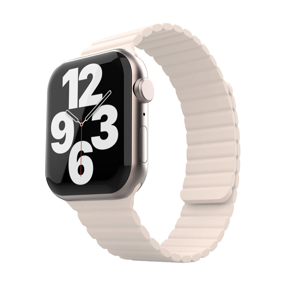 "Magnetic Band" Contrast Waterproof Silicone Loop For Apple Watch