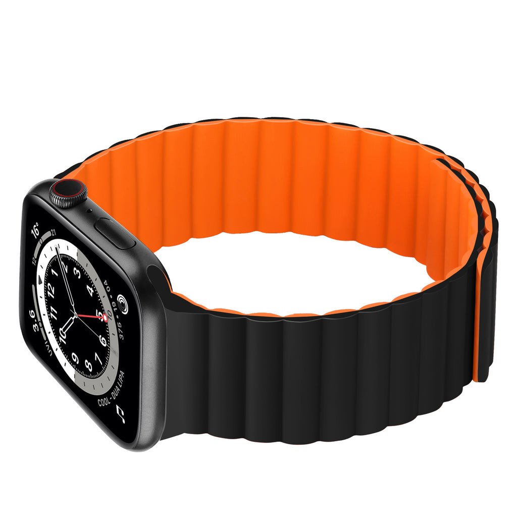 "Magnetic Band" Contrast Waterproof Silicone Loop For Apple Watch