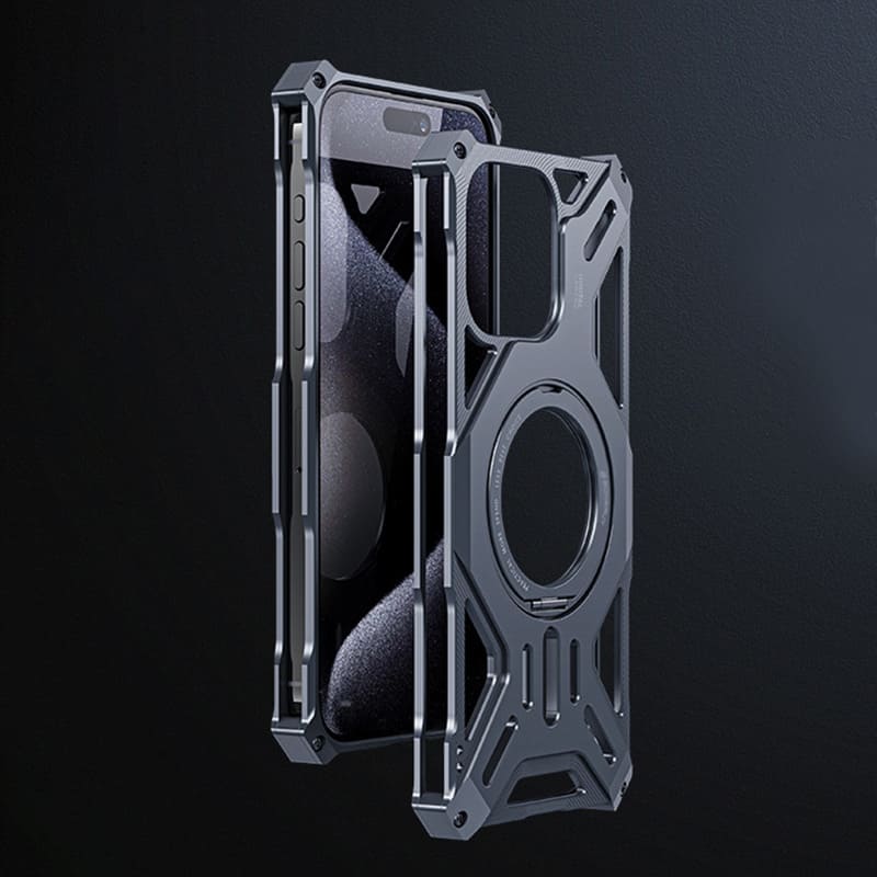 Magnetic Mecha Phone Case with Adjustable Stand