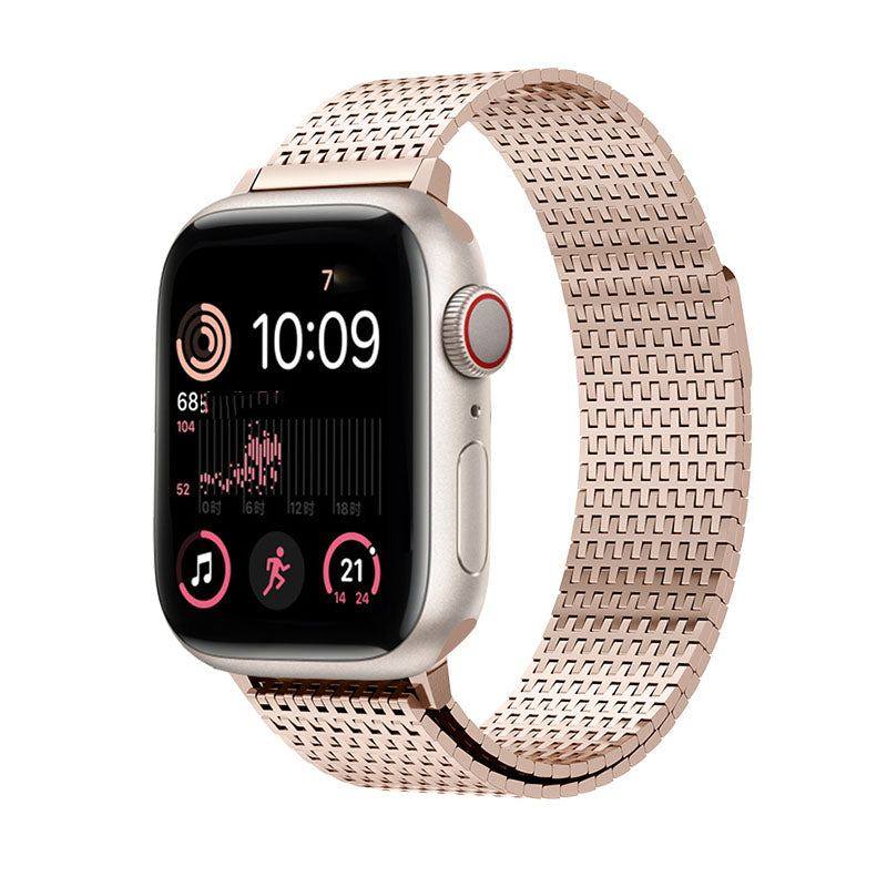 "Milanese iWatch Strap" Premium Magnetic Woven Sports Breathable Stainless Steel Strap