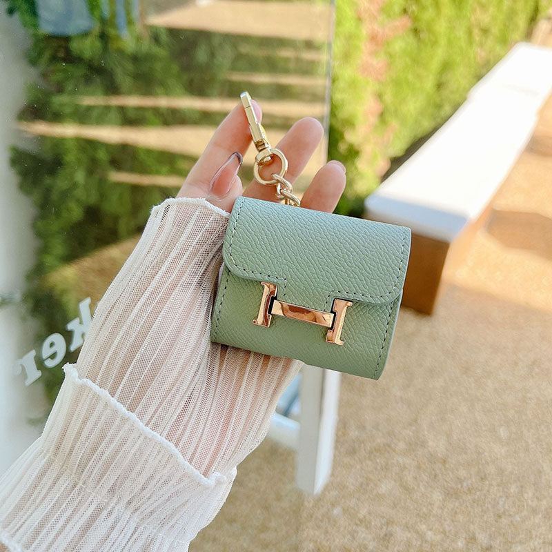 "Mini Bag" Creative Leather AirPods Case With Hanging Buckle