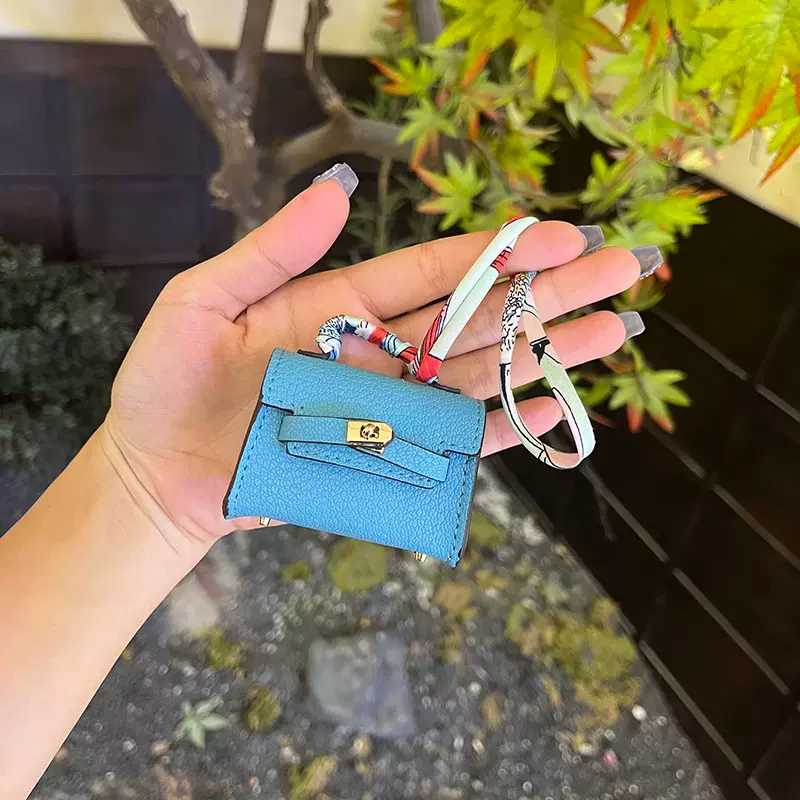 "Mini Kelly Bag" Creative Leather AirPods Case