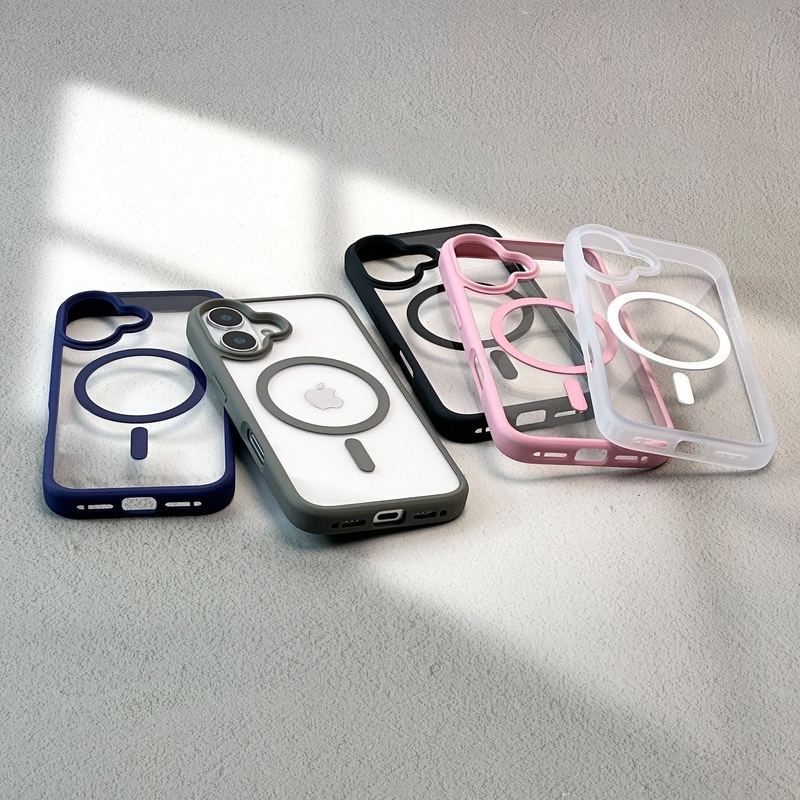 Minimalist Transparent Magnetic Case For iPhone 16