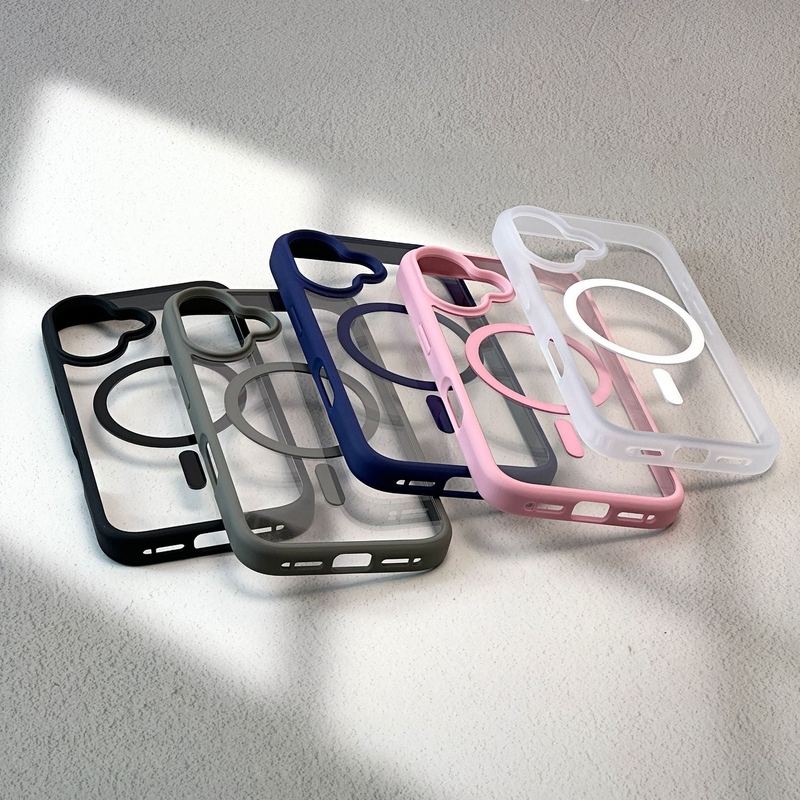 Minimalist Transparent Magnetic Case For iPhone 16