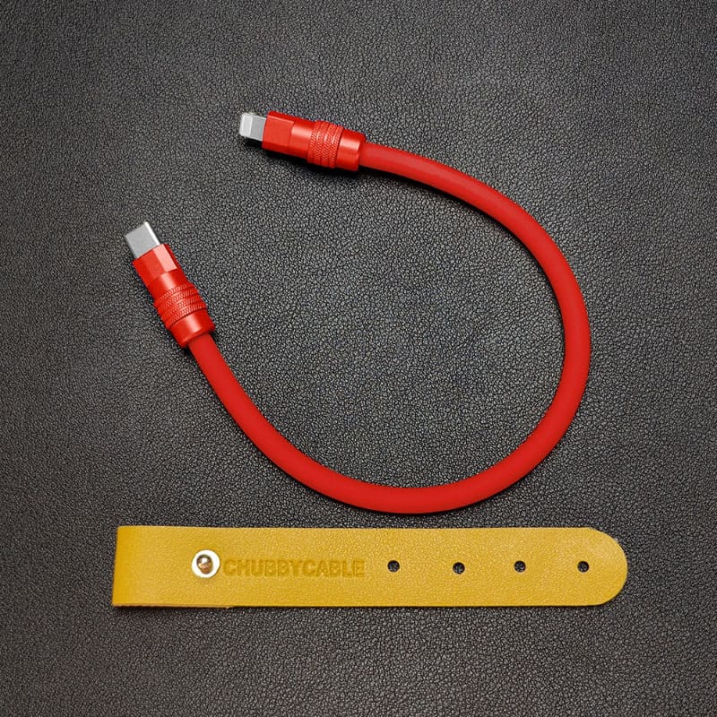 "Monochrome Chubby" Power Bank Friendly Cable - Silicone Material