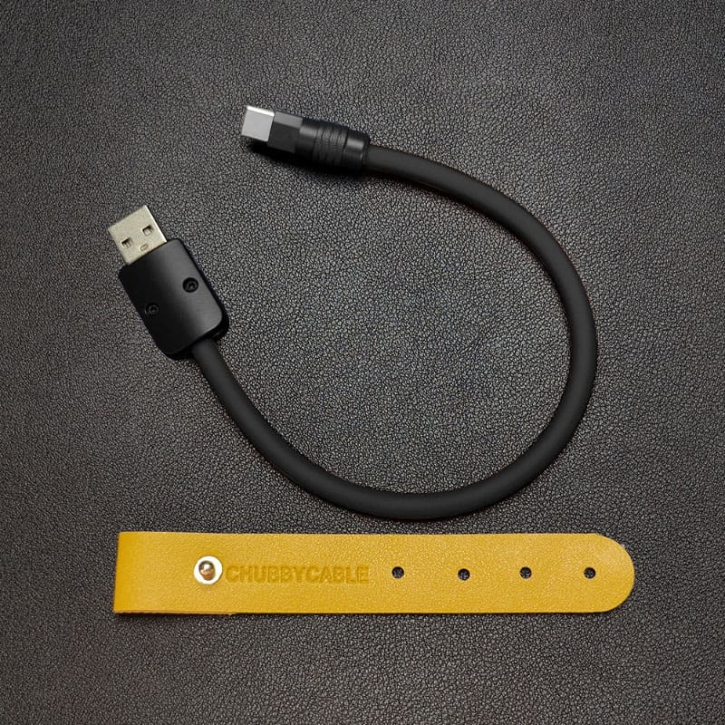 "Monochrome Chubby" Power Bank Friendly Cable - Silicone Material