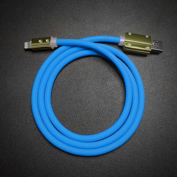 "Neon Chubby" Fast Charge Cable With Gold-plated Design