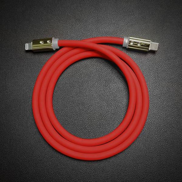 "Neon Chubby" Fast Charge Cable With Gold-plated Design