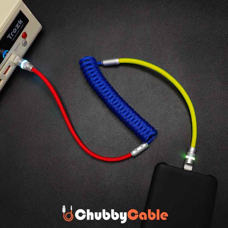 "Neon Chubby" New Spring Charge Cable