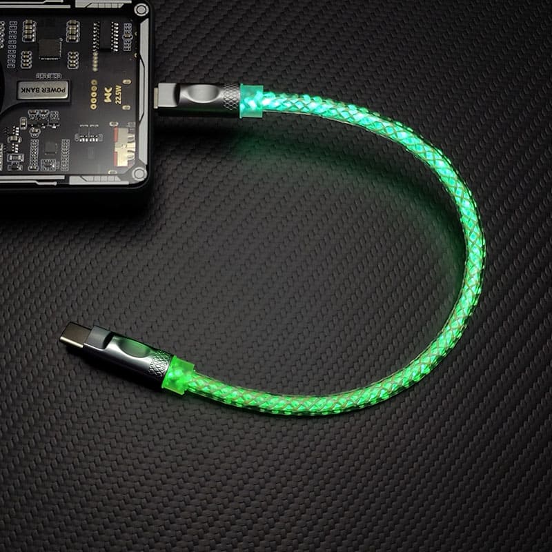 "Neon Chubby" Power Bank Friendly Color-Changing Luminous Cable