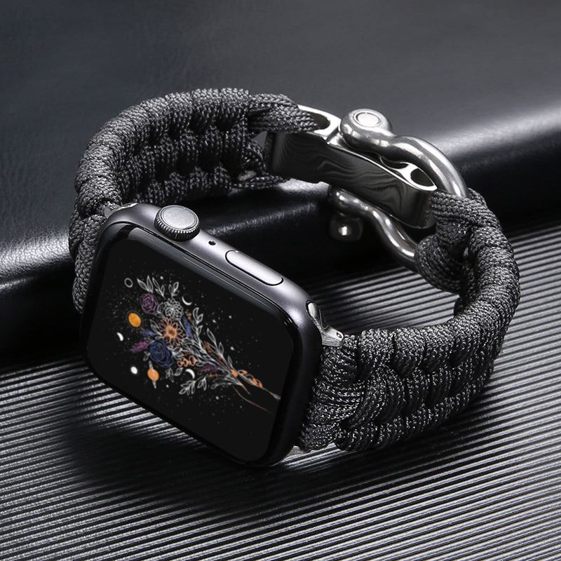 Nylon Sport Braided Steel Buckle Strap for Apple Watch