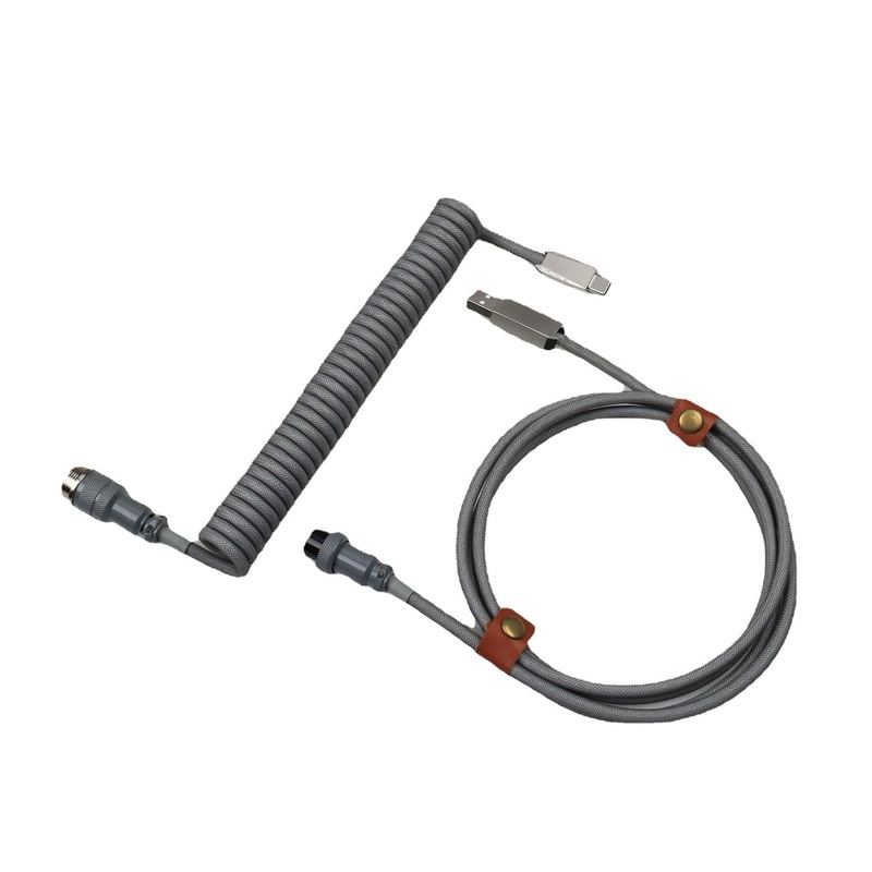 "Chubby" USB To Type C Spring Keyboard Cable - 717622930430