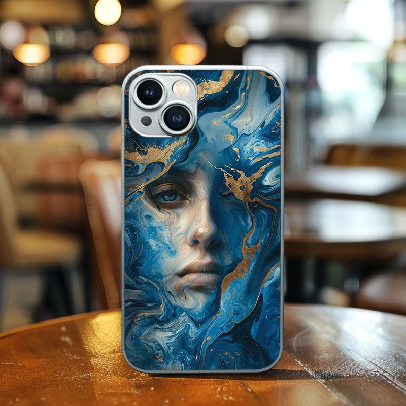 "OceanicFaceArt" Special Designed Glass Material iPhone Case