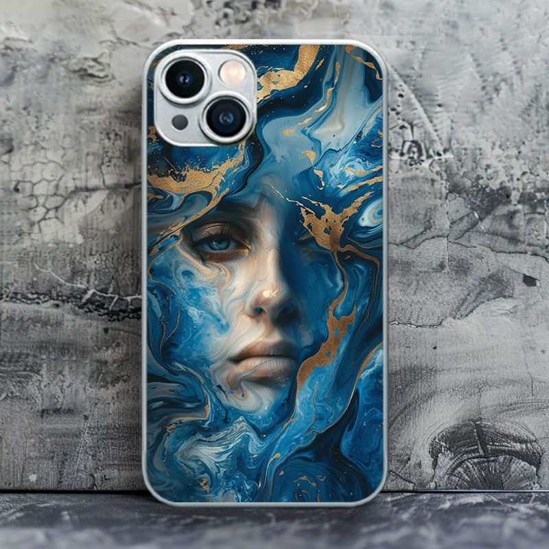 "OceanicFaceArt" Special Designed Glass Material iPhone Case