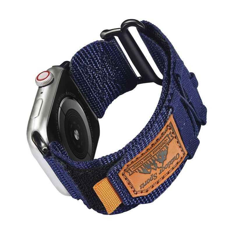 "Outdoor Weave Strap" Climbing Nylon Velcro Sports Watch Band For Apple Watch