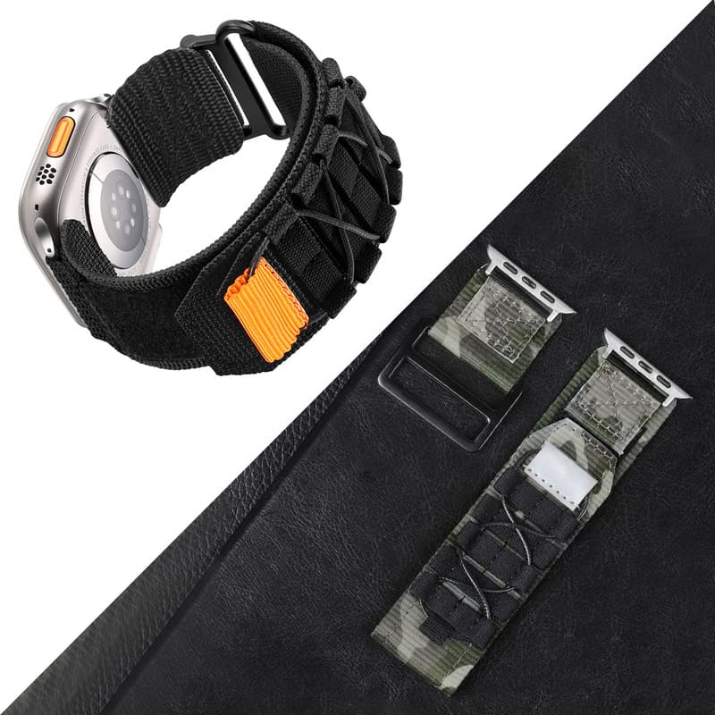 "Outdoor iWatch Strap" Mountaineering Nylon Canvas Loop For Apple Watch