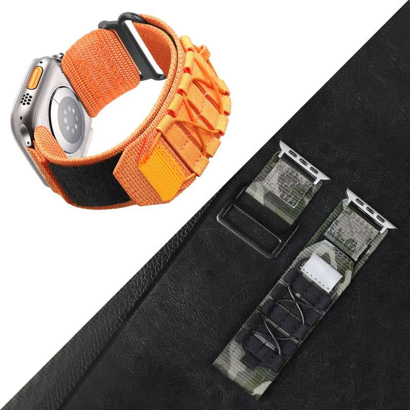 "Outdoor iWatch Strap" Mountaineering Nylon Canvas Loop For Apple Watch